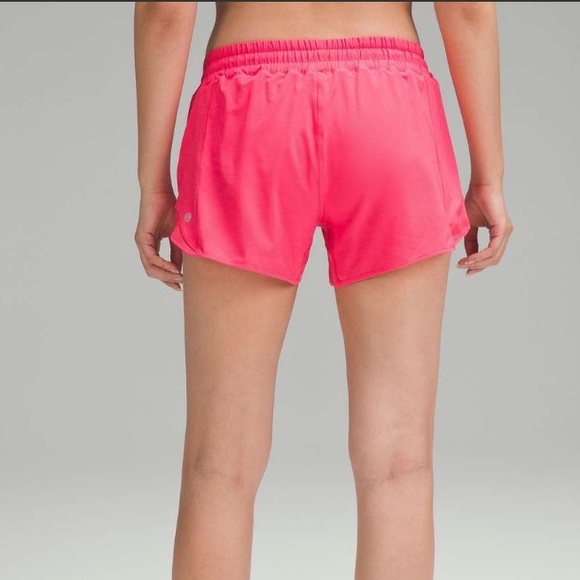 Lululemon Hotty Hot Low-Rise Lined Short 4" (Lip Gloss) - Picture 5 of 10